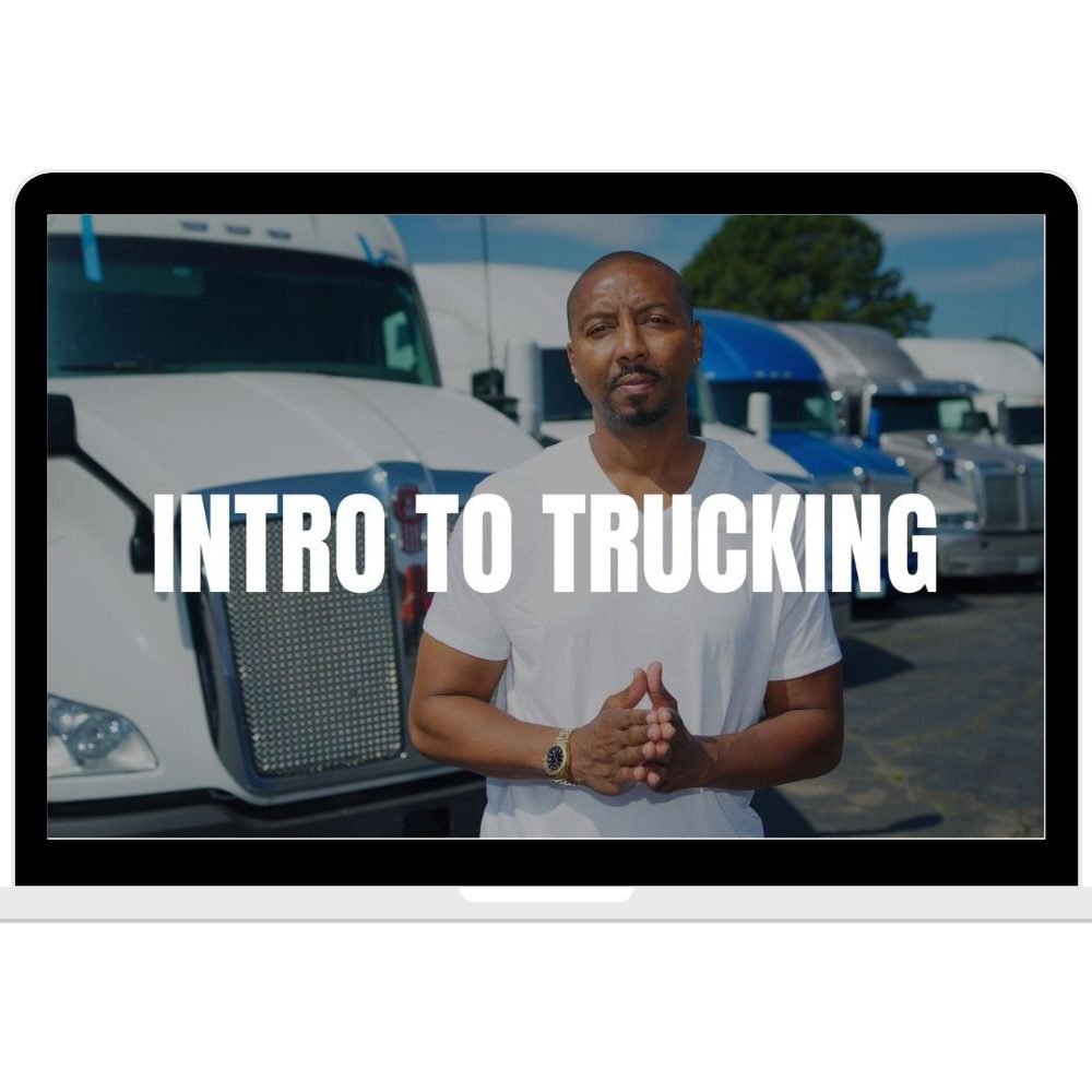 intro to trucking course mockup laptop