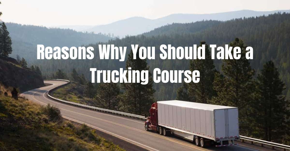 reasons why you should take a trucking course - truck on road